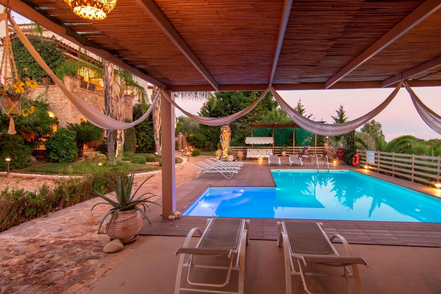 Villa Maira Luxurious With Private Swimming Pool Kórfos 外观 照片