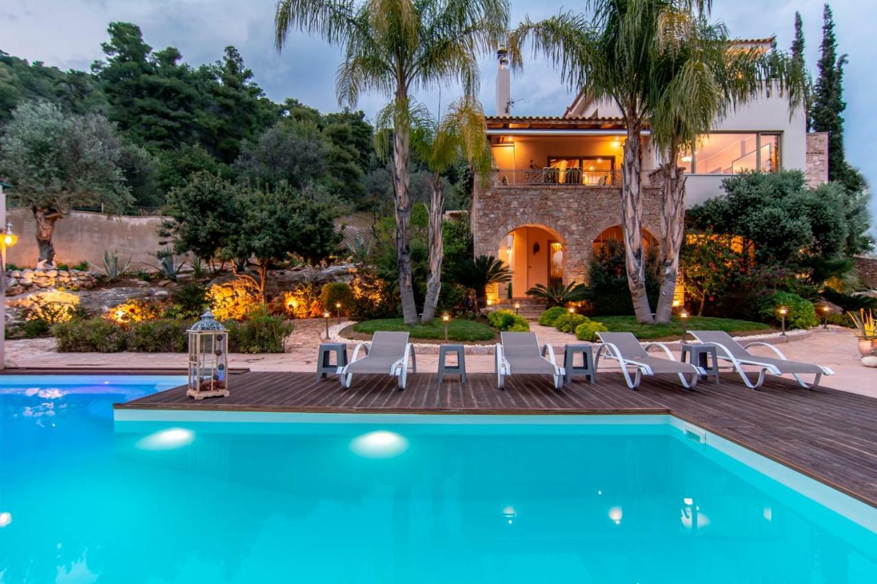 Villa Maira Luxurious With Private Swimming Pool Kórfos 外观 照片